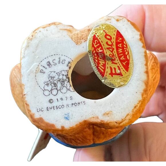 Vintage Collectible Lucy & Me Blue Tulip Shirt Bear Lucy Rigg ENESCO 1979 W/ Tag - Picture 8 of 8